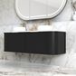 Hampshire 1500mm Satin Black Wall Hung Curve Vanity