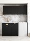 Laundry Kit 1715DR-B Marlo Black with Natural Carrara Marble Top and 400 Drawer Unit