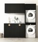 Laundry Kit 1960C Marlo Black with Natural Carrara Marble Top