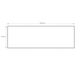 Solid Surface 1500x465x20 Matte White Top No Hole