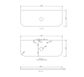 Bondi Solid Surface 1200x460x20 Matte White Top