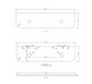 Bondi Solid Surface 1800x460x20 Matte White Top