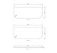 Bondi Solid Surface 1200x460x20 Matte White Top No Hole