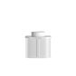 Hampshire 600mm Satin White Wall Hung Curve Vanity with Cloudy Carrara Top