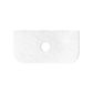 Hampshire 900mm Satin White Wall Hung Curve Vanity with Cloudy Carrara Top