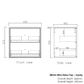 Boston 600mm Light Grey Wall Hung Vanity
