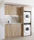 Laundry Kit 1960C Byron/Bondi Natural Oak with Matte White Top