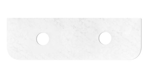 Bondi 1800x460x20 Solid Surface Cloudy Carrara Top