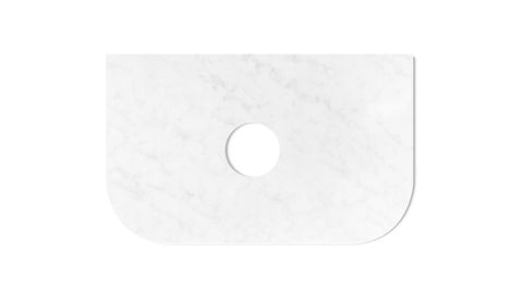 Bondi 750x460x20 Solid Surface Cloudy Carrara Top - NTH or 12TH Only