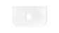 Bondi 750x460x20 Solid Surface Cloudy Carrara Top - NTH or 12TH Only