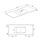 Noosa Fluted 1200mm Satin White Wall Hung Vanity with Ceramic Top
