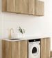 Laundry Kit 1960B Byron/Bondi Natural Oak with Cloudy Carrara Top