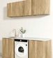 Laundry Kit 1960B Byron/Bondi Natural Oak with Cloudy Carrara Top