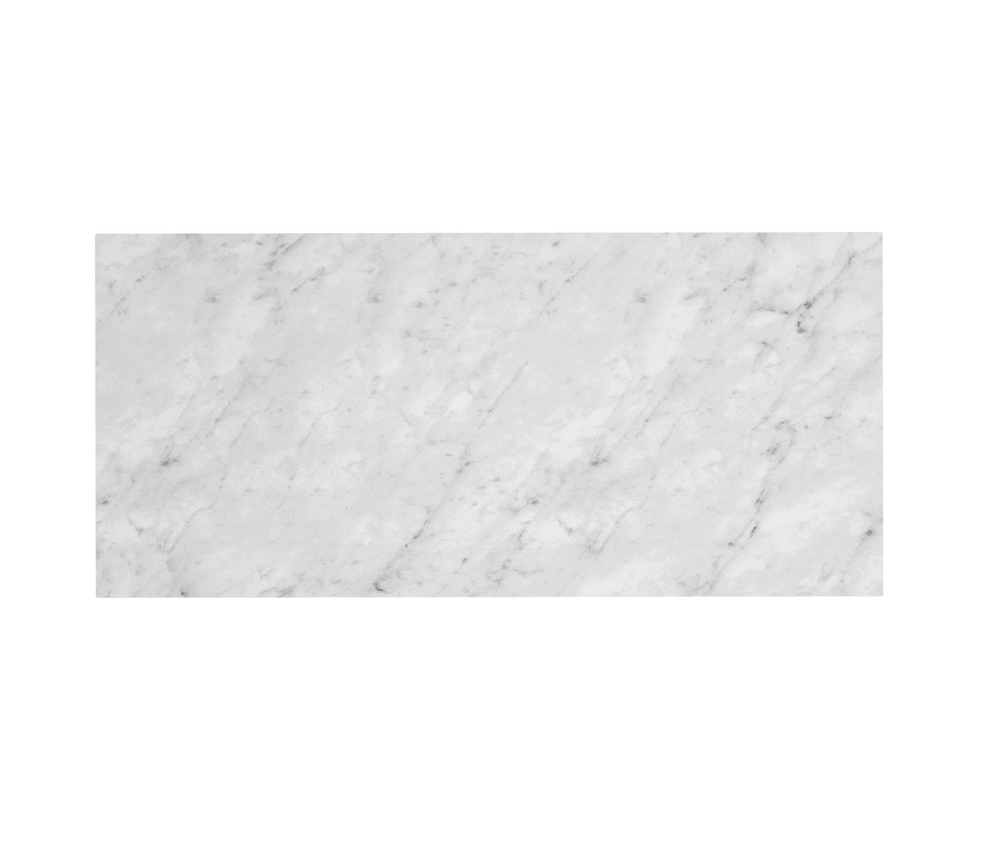 Laundry 1300mm Natural Carrara White Marble Top - No Hole