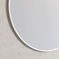 London 700mm White Metal Frame Mirror