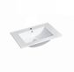 Noosa Fluted 600mm Satin White Wall Hung Vanity with Ceramic Top