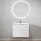 Noosa 750mm Satin White Wall Hung Vanity with Ceramic Top