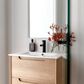 Byron 600mm Natural Oak Wall Hung Vanity with Ceramic Top