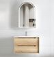 Byron 750mm Natural Oak Wall Hung Vanity with Ceramic Top