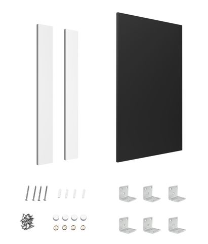 End Panel 880x580x16 Polyurethane Black with installation Kit