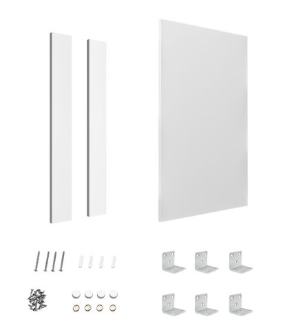 End Panel 880x580x16 Polyurethane White with installation Kit