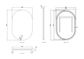 LED Noosa 900(H)x600(W) Frameless Tuffi Mirror - Install Horizontal or Vertical