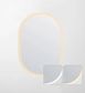 LED Noosa 900(H)x600(W) Frameless Tuffi Mirror - Install Horizontal or Vertical