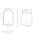 LED Archie 900(H)x600(W) White Metal Frame Mirror