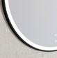 LED Bondi 800mm Black Metal Frame Mirror