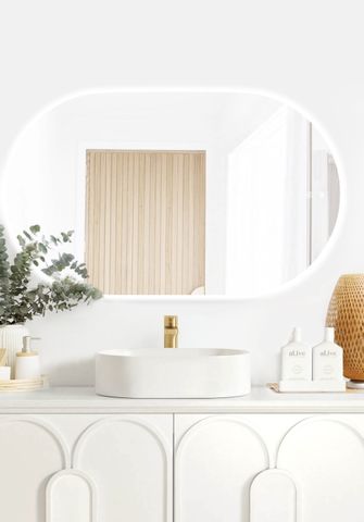 LED Noosa 1200(W)x750(H) Frameless Mirror - Install Horizontal or Vertical