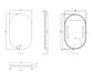 LED Noosa 1200(W)x750(H) Frameless Mirror - Install Horizontal or Vertical