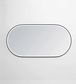 LED Noosa 1500x750 Black Metal Frame Mirror