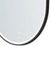 LED Noosa 1500x750 Black Metal Frame Mirror