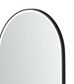 LED Noosa 1500x750 Black Metal Frame Mirror