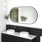 LED Noosa 1500(W)x750(H) Black Metal Frame Mirror- Install Horizontal or Vertical