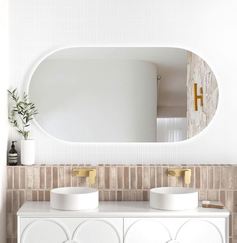 LED Noosa 1500(W)x750(H) Frameless Mirror - Install Horizontal or Vertical
