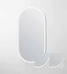 LED Noosa 1500x750 White Metal Frame Mirror