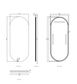LED Noosa 1800(W)x750(H) Frameless Mirror - Install Horizontal or Vertical