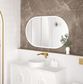 LED Noosa 1200x750 White Metal Frame Mirror