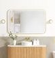 LED Newport 1200(W)x750(H) Gold Metal Frame Mirror- Install Horizontal or Vertical