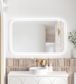 LED Newport 1200(W)x750(H) Frameless Tuffi Mirror - Install Horizontal or Vertical