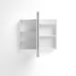 LED Newport 900(W)x750(H) White Shaving Cabinet - Premium Edition
