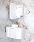LED Newport 900(W)x750(H) White Shaving Cabinet - Premium Edition