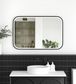 LED Newport 900(H)x600(W) Black Metal Frame Mirror- Install Horizontal or Vertical