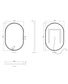 LED Noosa 900(H)x600(W) Gold Metal Frame Mirror- Install Horizontal or Vertical