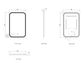 LED Newport 900(H)x600(W) Frameless Tuffi Mirror - Install Horizontal or Vertical