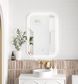 LED Newport 900(H)x600(W) Frameless Tuffi Mirror - Install Horizontal or Vertical