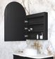 LED Archie 900(H)x600(W) Black Oak Shaving Cabinet - Premium Edition