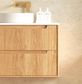 Byron Fluted 750mm Woodland Oak Wall Hung Vanity