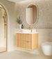 Byron Fluted 750mm Woodland Oak Wall Hung Vanity